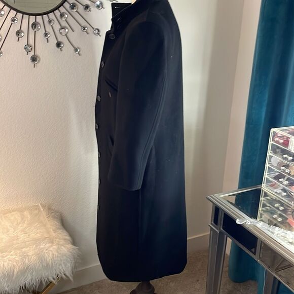harré benard BENABB HELTZMAN woman’s Black Wool Coat | petite | vintage - Picture 6 of 10